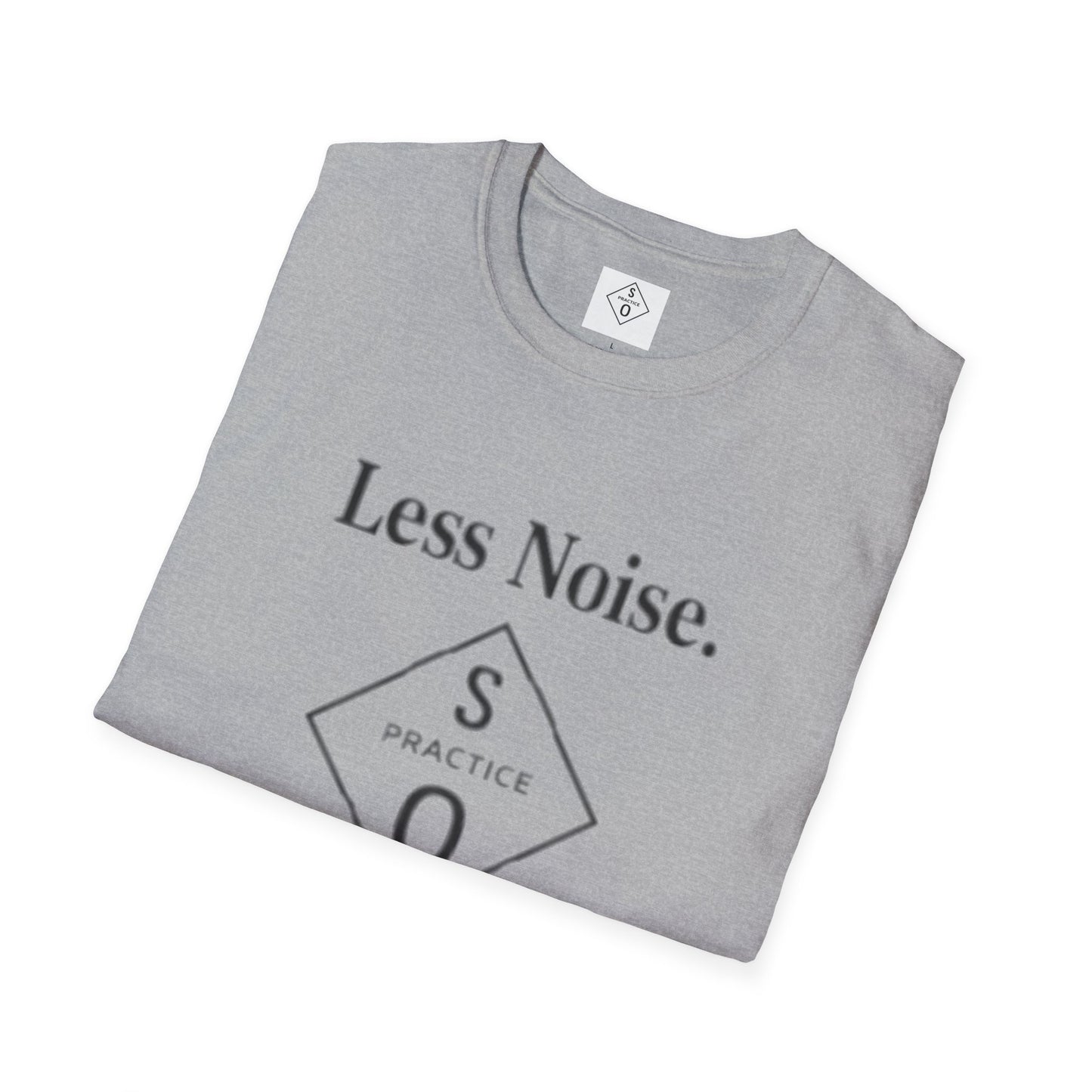 "Less Noise. More Power." Minimalist Tee