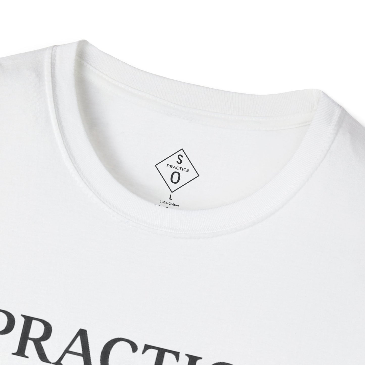 Practice Is Identity Stacked — Light Colors