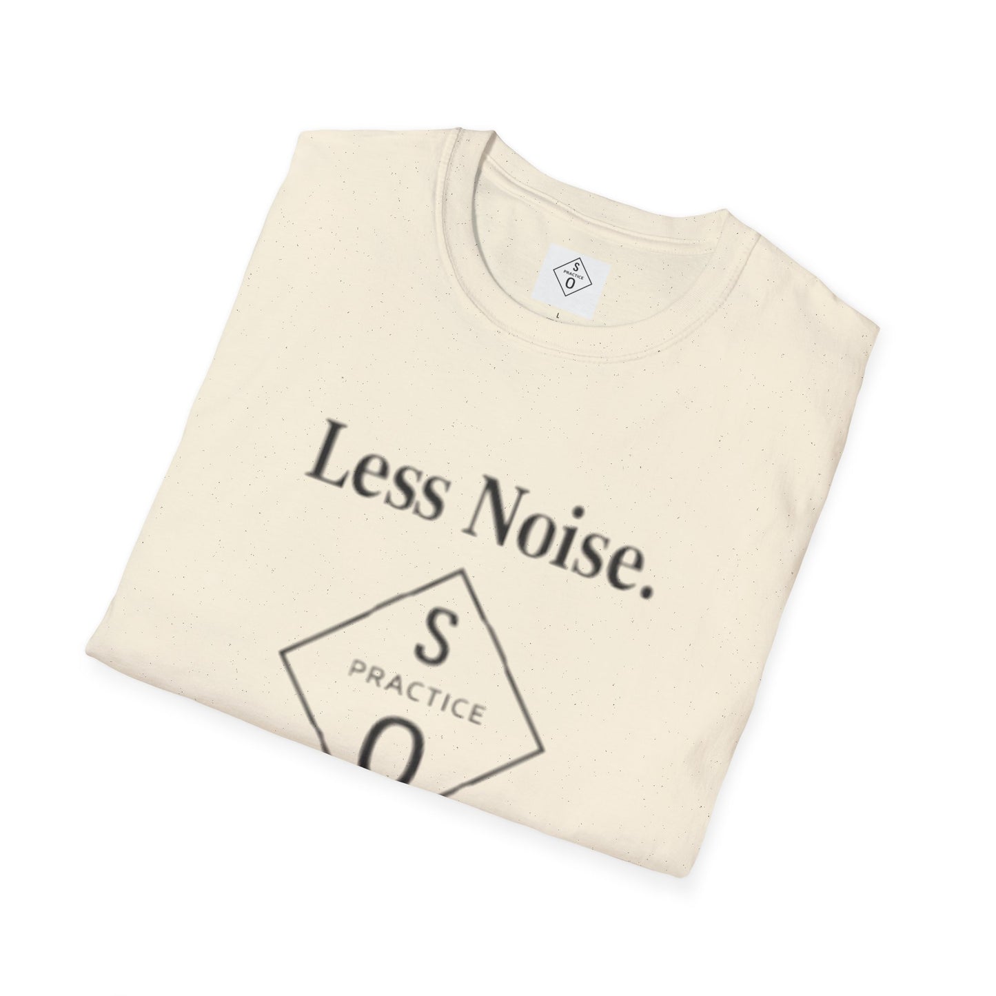 "Less Noise. More Power." Minimalist Tee