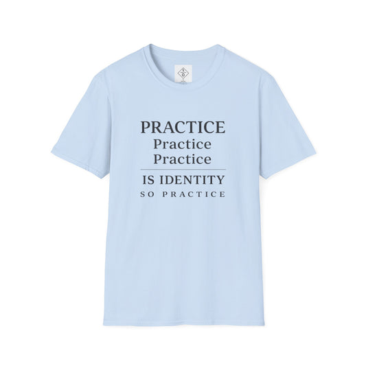 Practice Is Identity Stacked — Light Colors