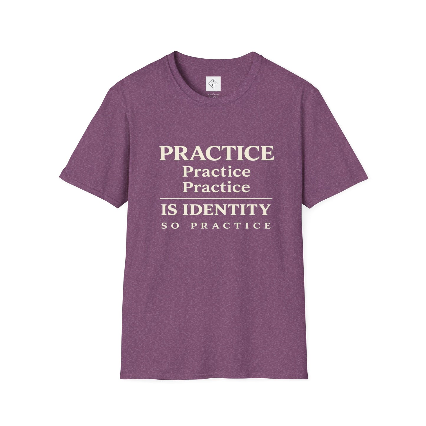 Practice Is Identity Stacked — Dark Colors
