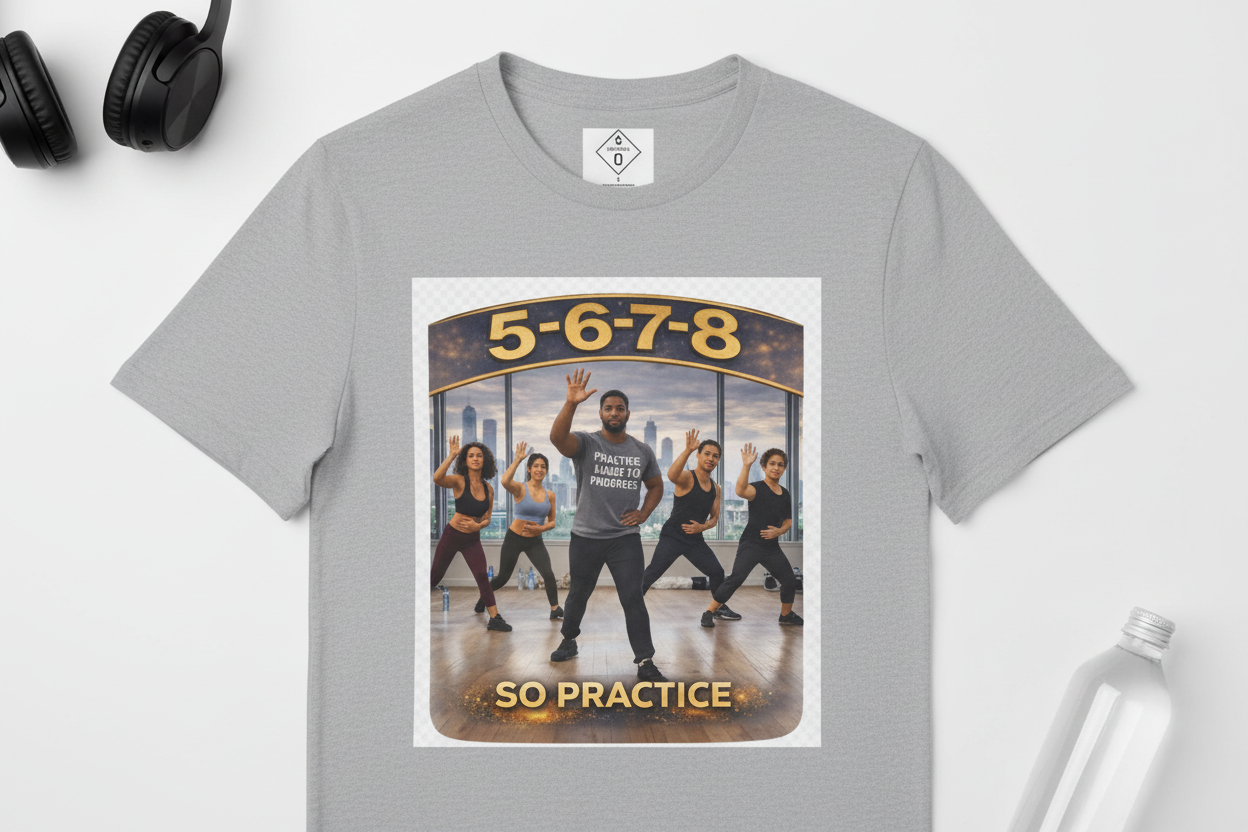 5-6-7-8 Practice Shirt - Heather Gray