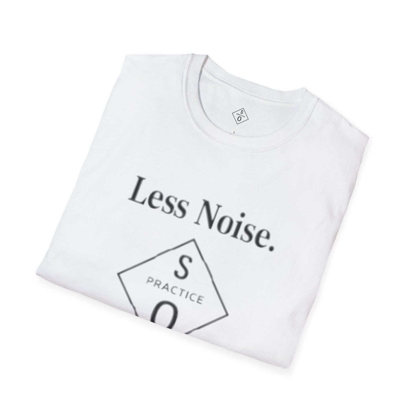 "Less Noise. More Power." Minimalist Tee