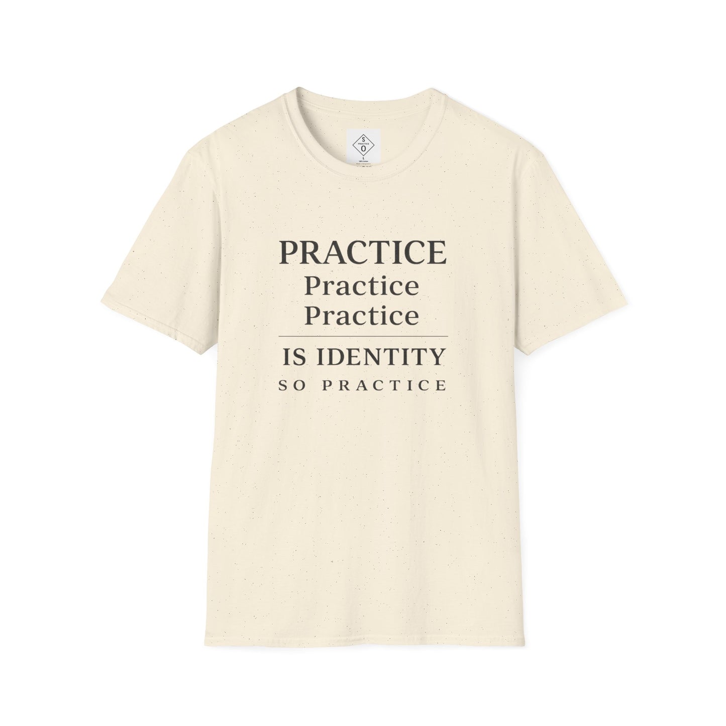Practice Is Identity Stacked — Light Colors