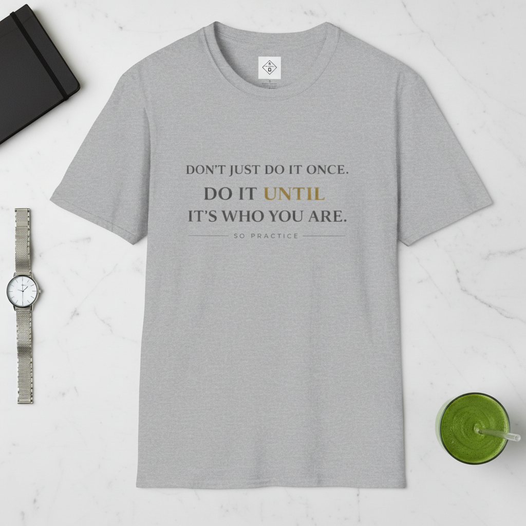 Do It Until – Grey Flat Lay