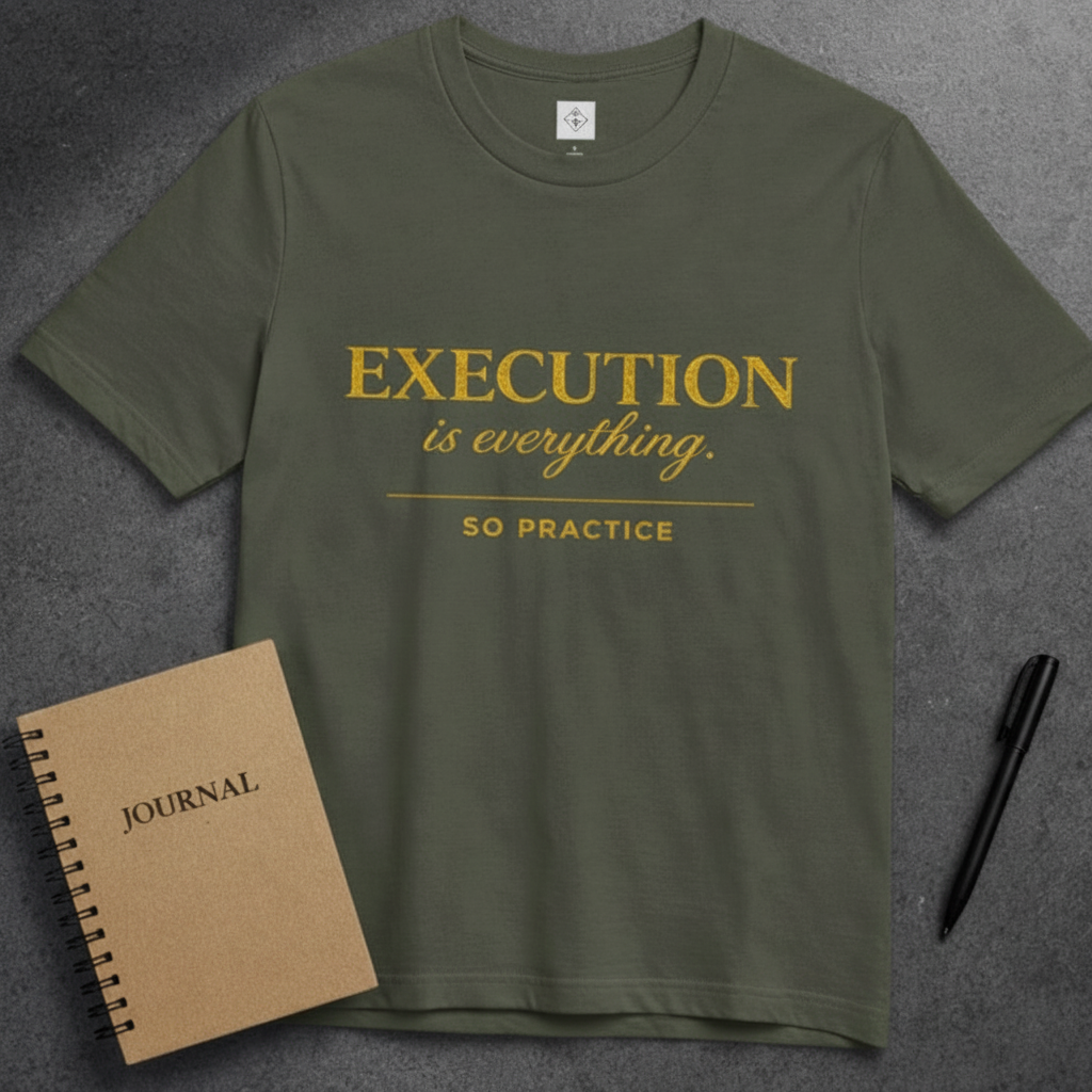 Military Green Gold Edition flat lay