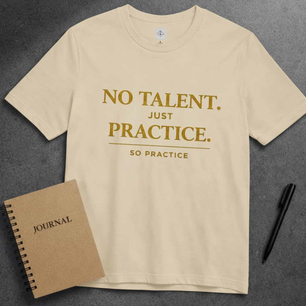 Natural No Talent flat lay - corrected