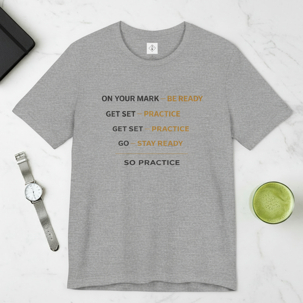 On Your Mark – Athletic Heather Mockup